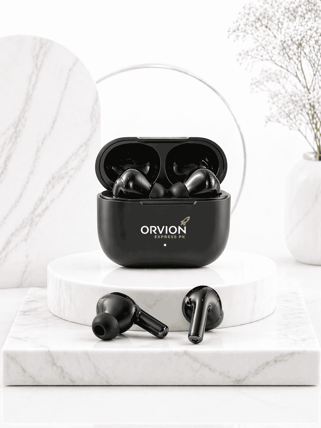 Orvion ANC/ENC Pro Earbuds – Deep Bass, Noise Cancellation & Smart Touch